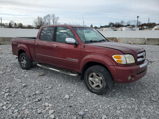5TBDT44104S440038 - 2004 TOYOTA TUNDRA DOUBLE CAB SR5 BURGUNDY photo 4
