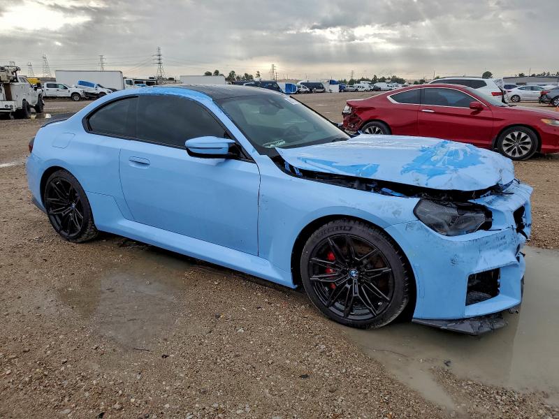3MF13DM04R8E42079 - 2024 BMW M2 BLUE photo 4