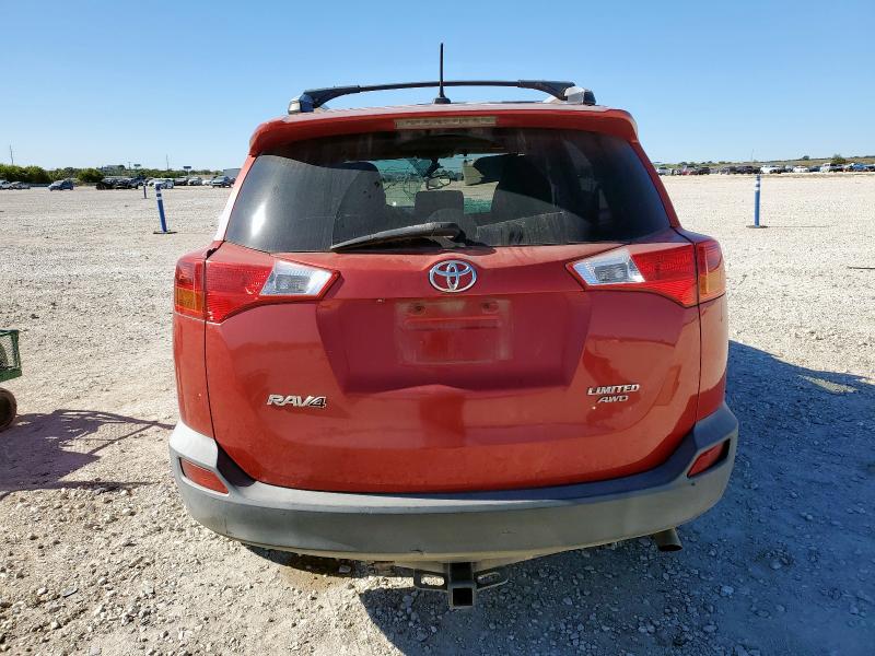 2T3DFREV3DW008524 - 2013 TOYOTA RAV4 LIMITED 红色 照片 6