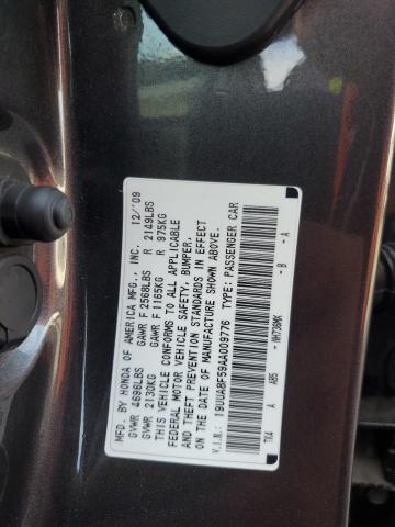 19UUA8F59AA009776 - 2010 ACURA TL Gri fotoğraf 12