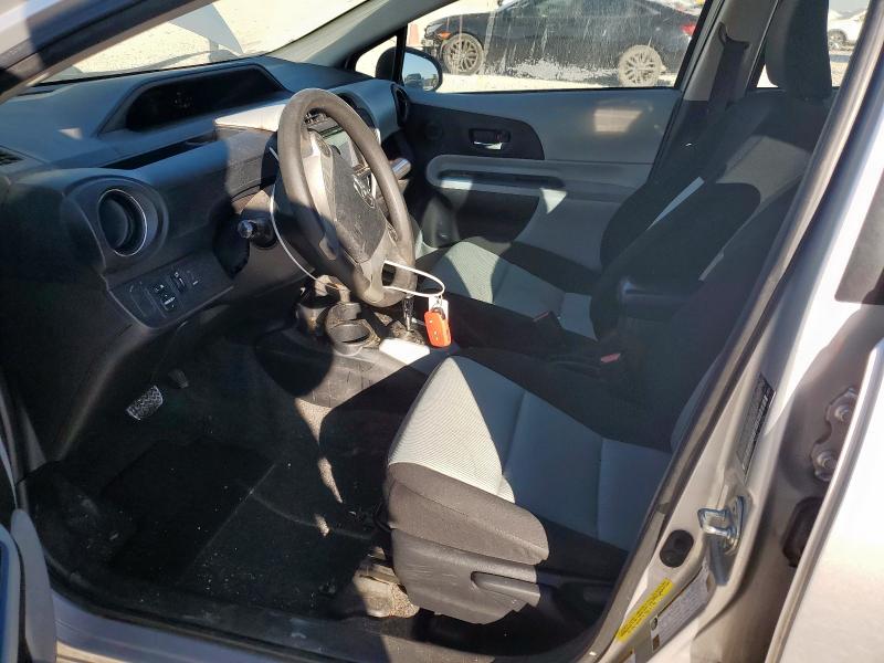 JTDKDTB30C1020723 - 2012 TOYOTA PRIUS C SILVER photo 7