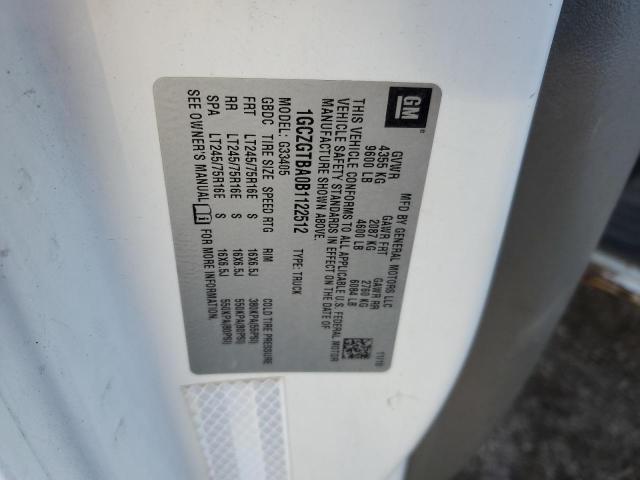 1GCZGTBA0B1122512 - 2011 CHEVROLET EXPRESS G3 白色 照片 12