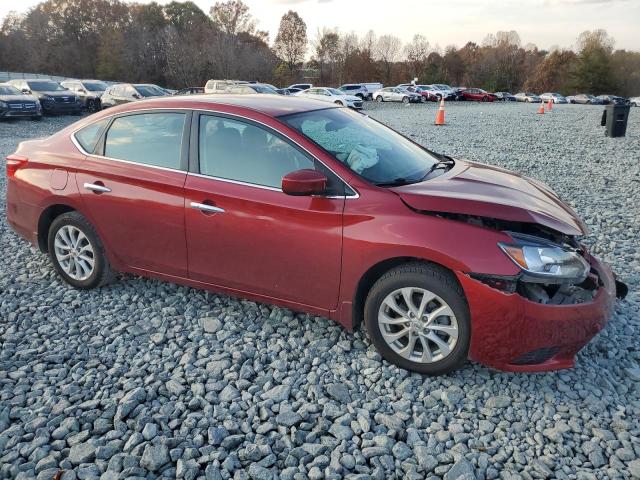 3N1AB7AP4JY291048 - 2018 NISSAN SENTRA S RED photo 4