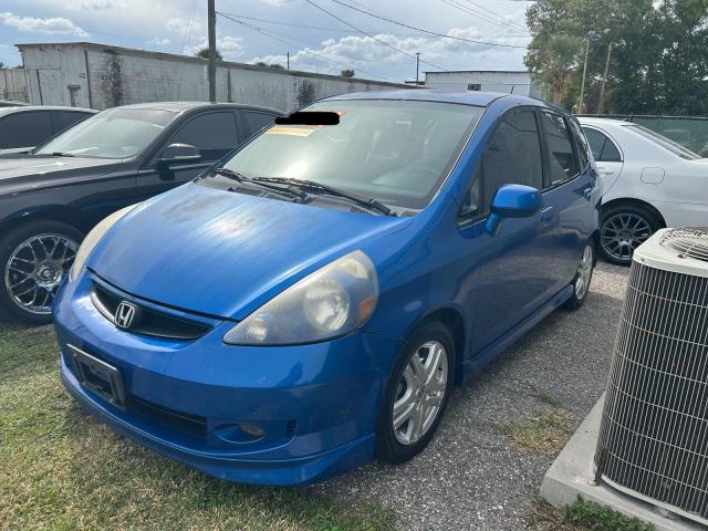 JHMGD38668S012438 - 2008 HONDA FIT SPORT BLUE photo 2