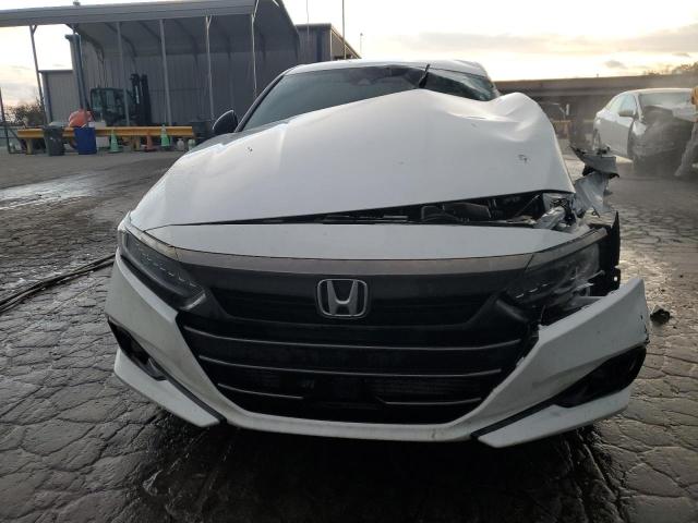 1HGCV1F37NA009660 - 2022 HONDA ACCORD SPORT Ақ фото 5