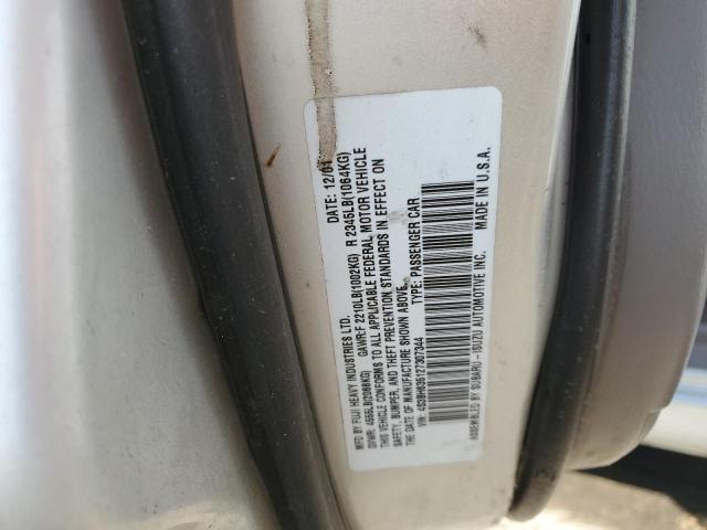 4S3BH635127307344 - 2002 SUBARU LEGACY L SILVER photo 12