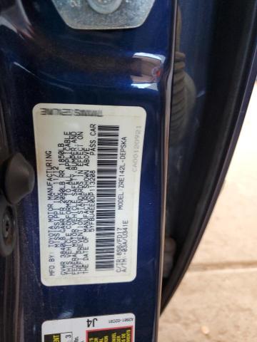 5YFBU4EE0DP113208 - 2013 TOYOTA COROLLA BASE Mavi foto 13