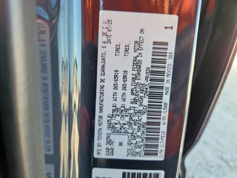 3TYLC5LN4ST041082 - 2025 TOYOTA TACOMA DOUBLE CAB Grau Foto 12