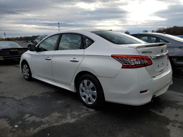 3N1AB7AP4DL729388 - 2013 NISSAN SENTRA S WHITE photo 2