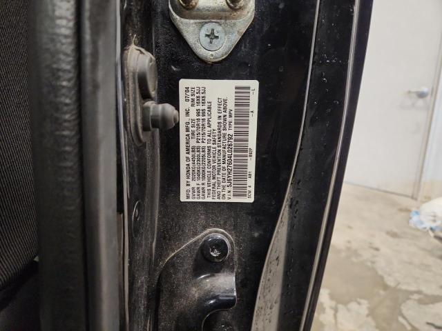 5J6YH27604L026792 - 2004 HONDA ELEMENT EX BLACK photo 12