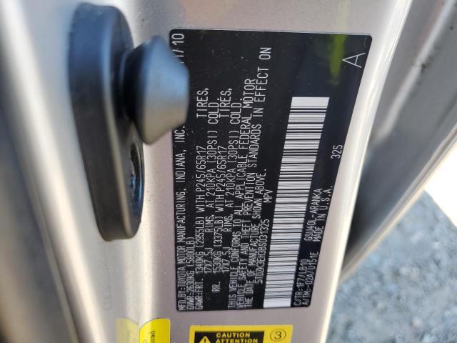 5TDZK3EH3BS031325 - 2011 TOYOTA HIGHLANDER BASE Plata foto 13