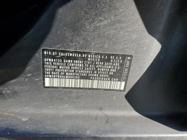 3VWCB7BU6LM065255 - 2020 VOLKSWAGEN JETTA S GRAY photo 12