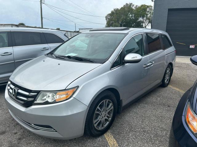 5FNRL5H67EB115787 - 2014 HONDA ODYSSEY EXL SILVER photo 2