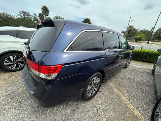 5FNRL5H95FB048456 - 2015 HONDA ODYSSEY TOURING BLUE photo 4