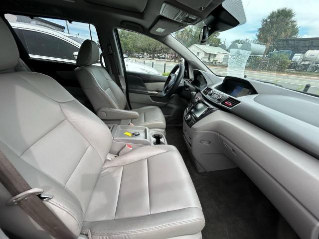 5FNRL5H95FB048456 - 2015 HONDA ODYSSEY TOURING BLUE photo 5