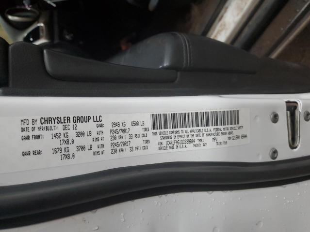 1C4RJFAG1DC639804 - 2013 JEEP GRAND CHER LAREDO WHITE photo 13