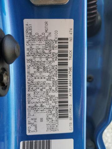 3TMJU62N46M017572 - 2006 TOYOTA TACOMA DOUBLE CAB PRERUNNER BLUE photo 12