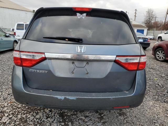 5FNRL5H47CB036972 - 2012 HONDA ODYSSEY EX BLUE photo 6