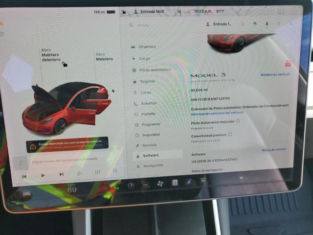 5YJ3E1EA1KF426158 - 2019 TESLA MODEL 3 红色 照片 9