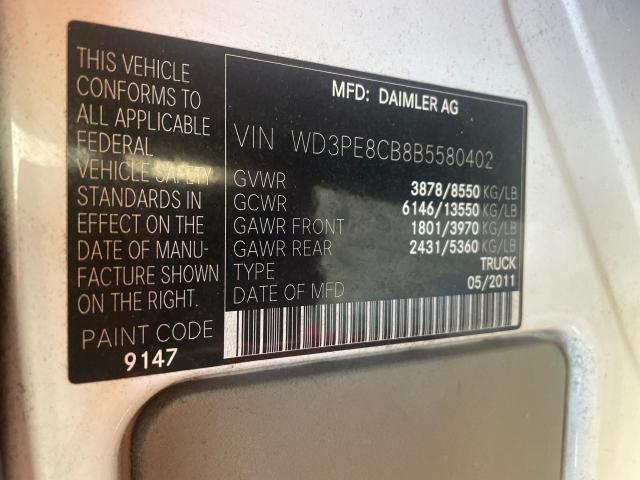 WD3PE8CB8B5580402 - 2011 MERCEDES-BENZ SPRINTER 2500 أبيض صورة 13