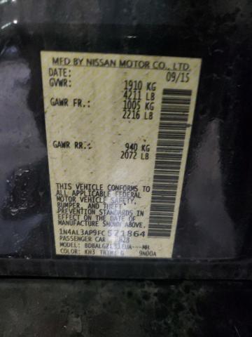 1N4AL3AP9FC571864 - 2015 NISSAN ALTIMA 2.5 Қара фото 12