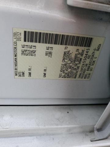 1N4AL2AP2CN550445 - 2012 NISSAN ALTIMA BASE WHITE photo 13