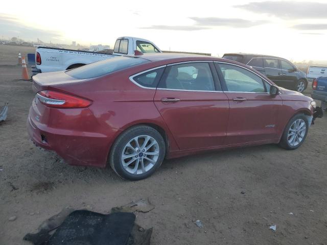3FA6P0MU9KR262529 - 2019 FORD FUSION SEL 栗色 照片 3