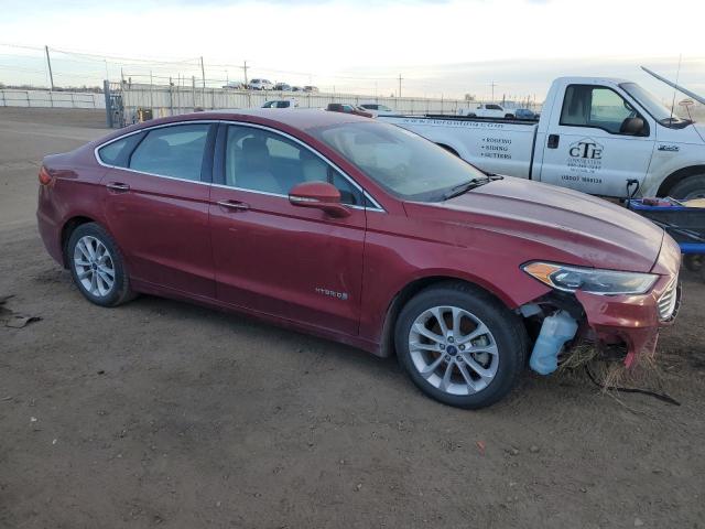 3FA6P0MU9KR262529 - 2019 FORD FUSION SEL 栗色 照片 4