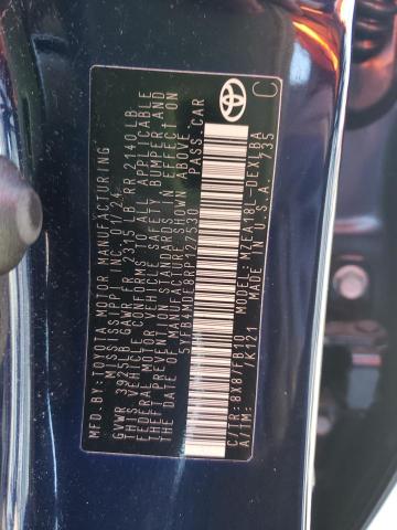 5YFB4MDE8RP127530 - 2024 TOYOTA COROLLA LE 蓝色 照片 12