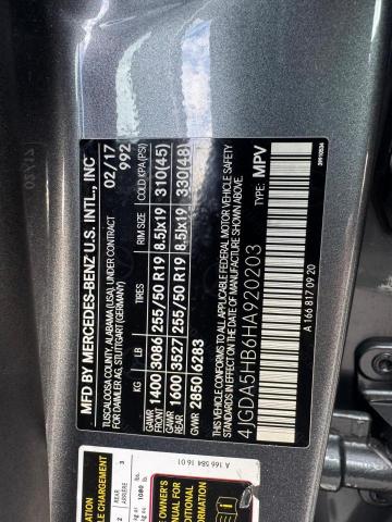 4JGDA5HB6HA920203 - 2017 MERCEDES-BENZ GLE 350 4MATIC BLACK photo 12