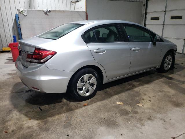 19XFB2F55DE272270 - 2013 HONDA CIVIC LX SILVER photo 3