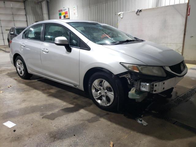19XFB2F55DE272270 - 2013 HONDA CIVIC LX SILVER photo 4