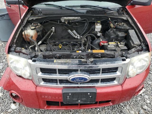 1FMCU0D7XBKB12526 - 2011 FORD ESCAPE XLT წითელი ფოტო 12