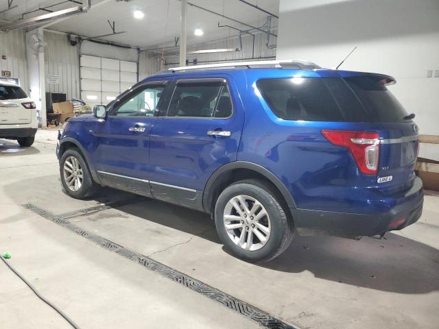 1FM5K8D88EGA53554 - 2014 FORD EXPLORER XLT 蓝色 照片 2