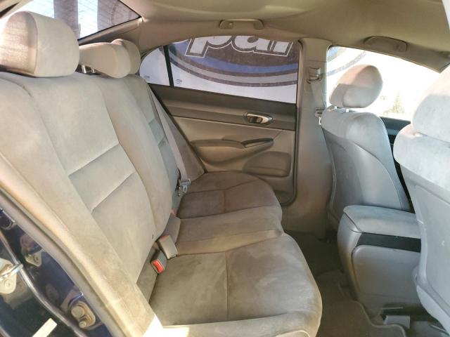 1HGFA165X8L039819 - 2008 HONDA CIVIC LX BLUE photo 10