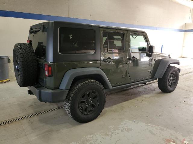 1C4BJWDG8FL652212 - 2015 JEEP WRANGLER U SPORT GREEN photo 3