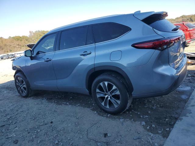 5TDGZRAH4MS042414 - 2021 TOYOTA HIGHLANDER XLE Turquesa foto 2