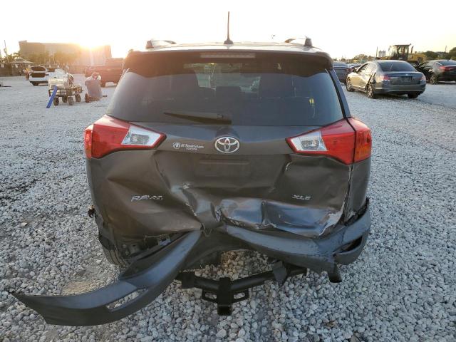 2T3WFREV6EW121782 - 2014 TOYOTA RAV4 XLE GRAY photo 6