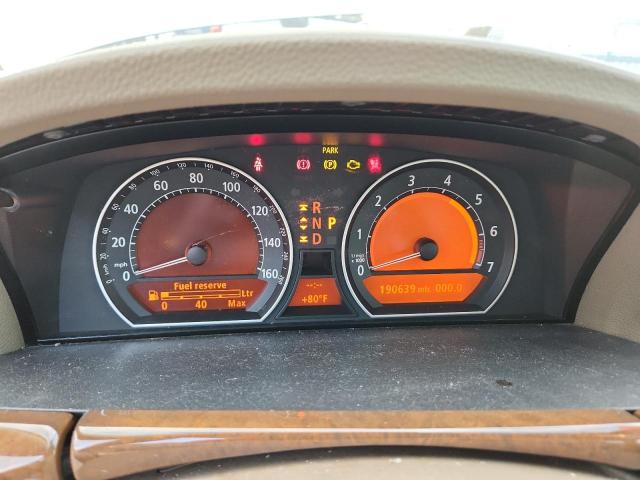 WBAHL83566DT04688 - 2006 BMW 750 I SILVER photo 9