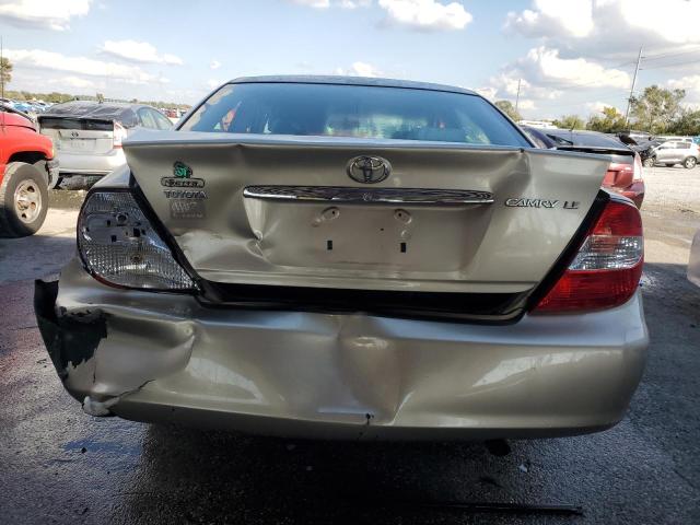 4T1BE32K52U576040 - 2002 TOYOTA CAMRY LE GOLD photo 6