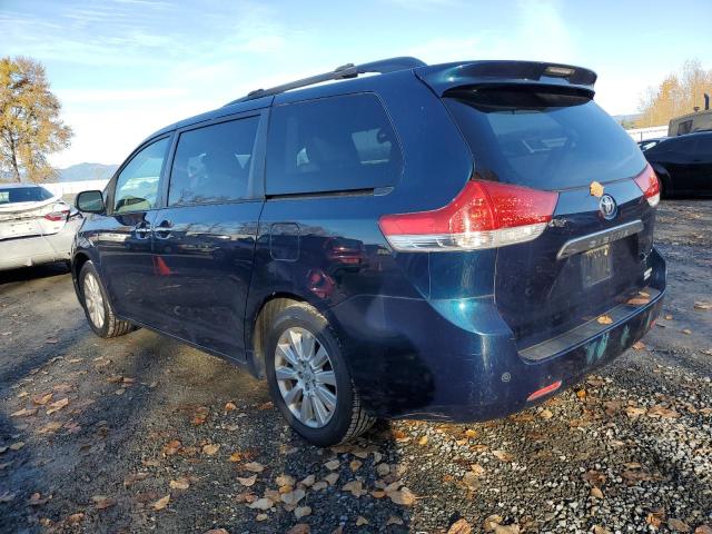 5TDDK3DC3CS031309 - 2012 TOYOTA SIENNA XLE Mavi fotoğraf 2