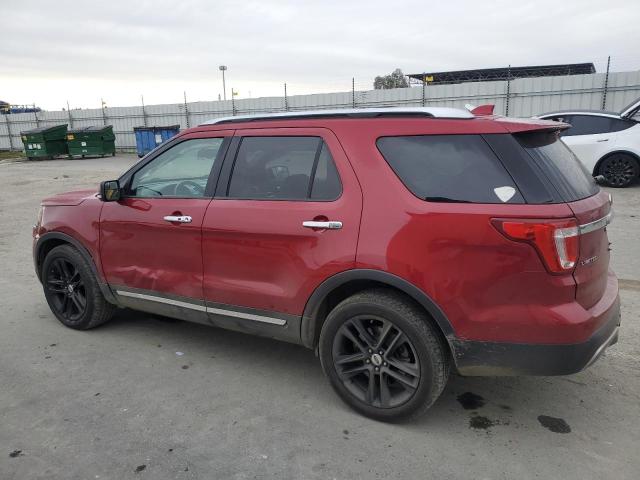 1FM5K8F8XGGB53025 - 2016 FORD EXPLORER LIMITED MAROON photo 2