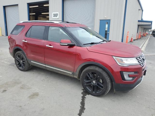 1FM5K8F8XGGB53025 - 2016 FORD EXPLORER LIMITED MAROON photo 4