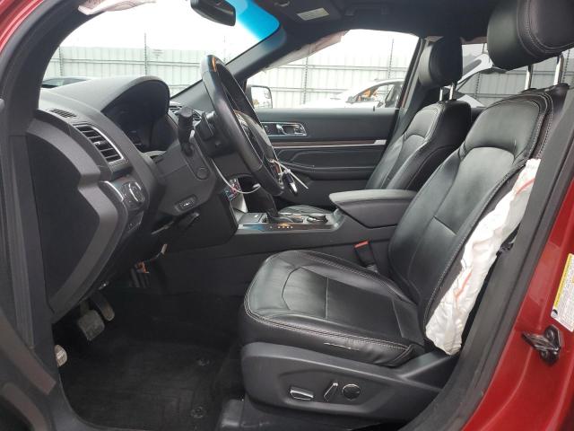 1FM5K8F8XGGB53025 - 2016 FORD EXPLORER LIMITED MAROON photo 7