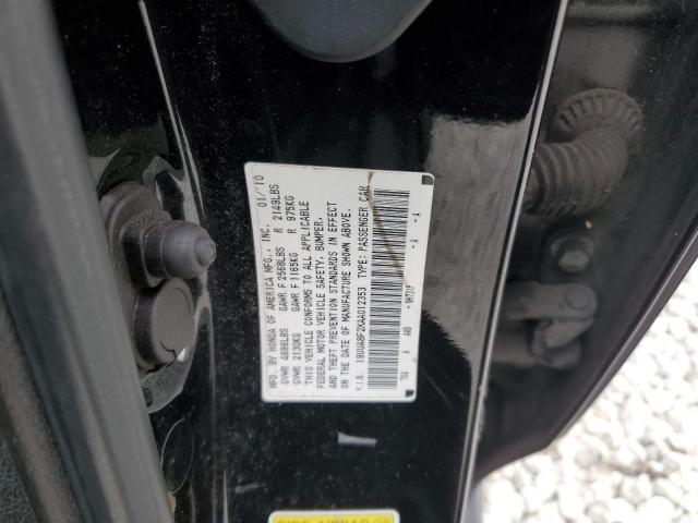 19UUA8F2XAA012353 - 2010 ACURA TL 黑色 照片 12