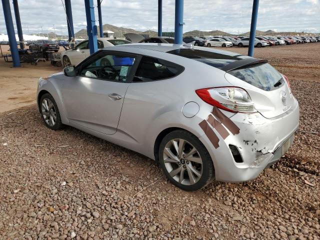 KMHTC6AD8HU304797 - 2017 HYUNDAI VELOSTER SILVER photo 2