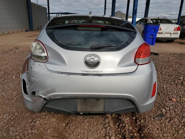 KMHTC6AD8HU304797 - 2017 HYUNDAI VELOSTER SILVER photo 6