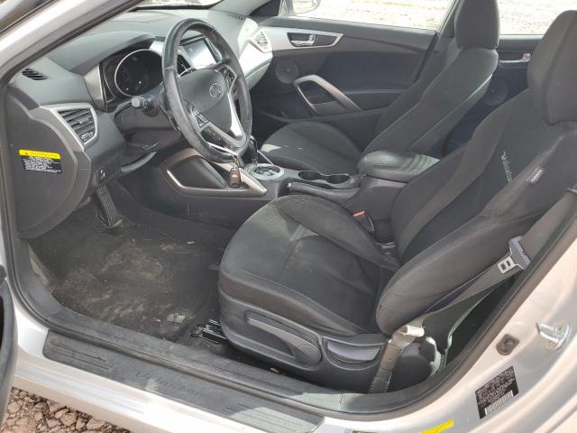 KMHTC6AD8HU304797 - 2017 HYUNDAI VELOSTER SILVER photo 7