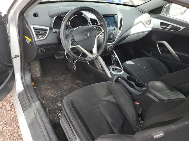 KMHTC6AD8HU304797 - 2017 HYUNDAI VELOSTER SILVER photo 8