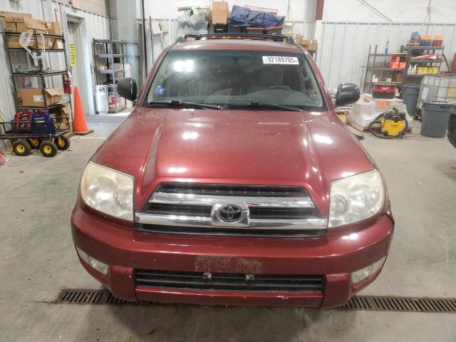 JTEBU14R658051938 - 2005 TOYOTA 4RUNNER SR5 勃艮第红 照片 5